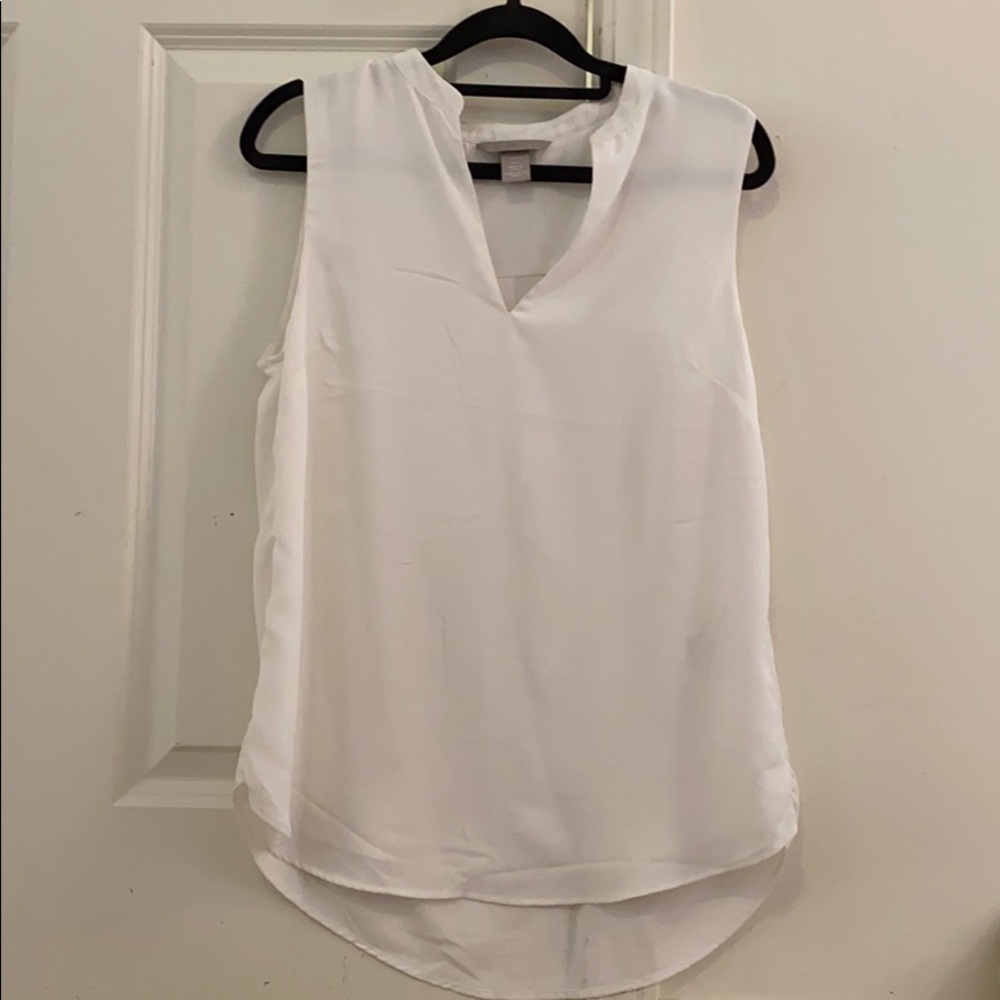H&M white blouse tank